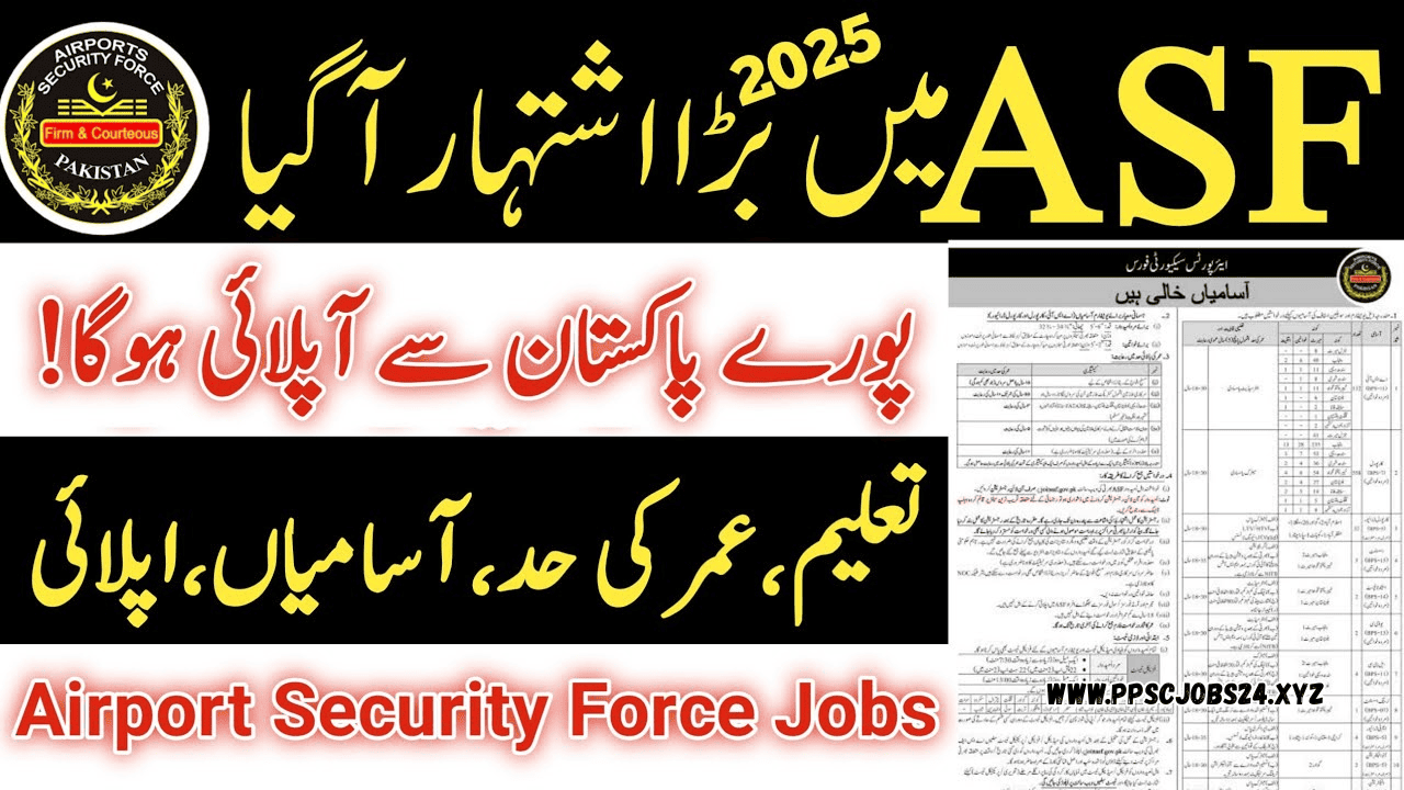 Latest Airport Security Force Jobs 2025 Online Apply